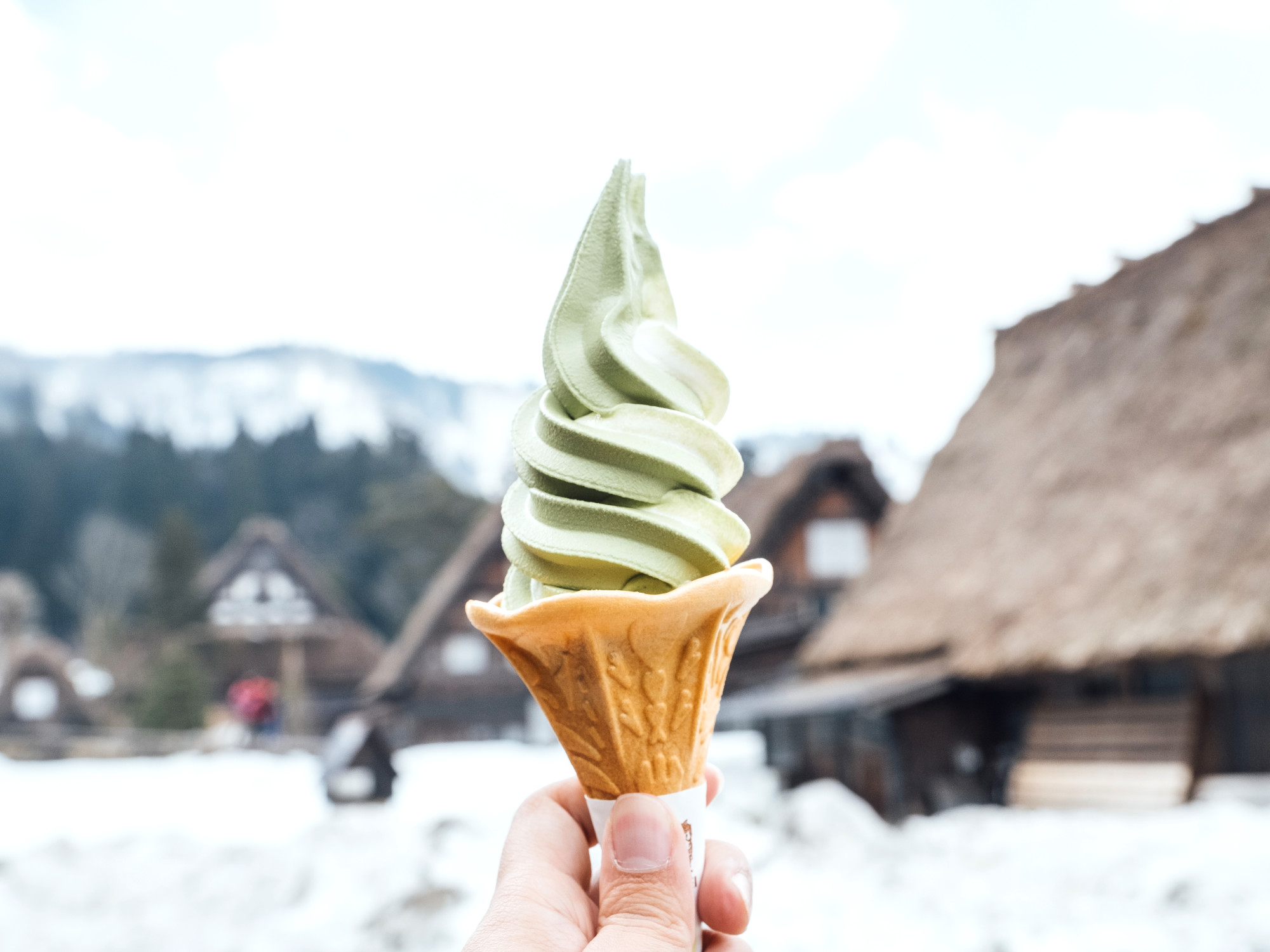 gelato al tè verde matcha